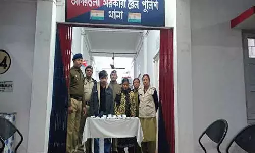 NDPS cases में अगरतला रेलवे स्टेशन पर दो लोग गिरफ्तार