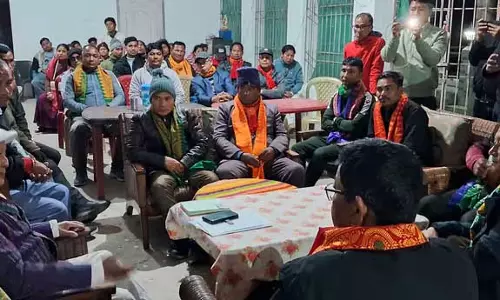 Assam : नेपाल के बोडो मेचे प्रतिनिधिमंडल ने 64वें बीएसएस सत्र से पहले पूर्व सांसद एसके बिस्वमुथियारी से मुलाकात