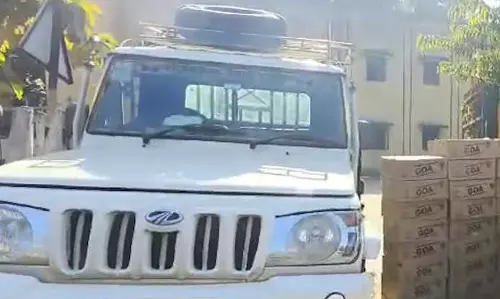 12 लाख का शराब जब्त, छत्तीसगढ़ में पकड़ाया यूपी पॉसिंग पिकअप 12 लाख का शराब जब्त, छत्तीसगढ़ में पकड़ाया यूपी पॉसिंग पिकअप