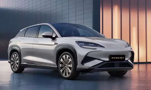 BYD सीलियन 7 भारत मोबिलिटी ग्लोबल एक्सपो 2025 में होगा पेश BYD सीलियन 7 भारत मोबिलिटी ग्लोबल एक्सपो 2025 में होगा पेश