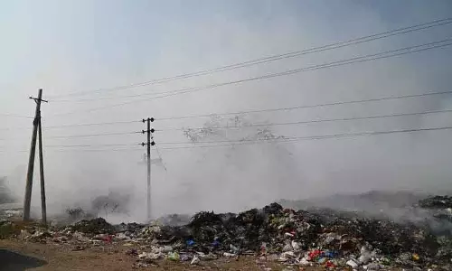 Mancherial में डंपिंग यार्ड के स्थानांतरण में देरी Mancherial में डंपिंग यार्ड के स्थानांतरण में देरी