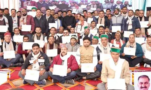 Himachal: 126 कर्मचारियों को जल शक्ति गौरव पुरस्कार प्रदान किये