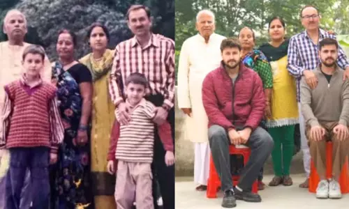 परिवार ने 17 साल पुरानी पारिवारिक तस्वीर को किया रीक्रिएट, VIDEO हुआ वायरल