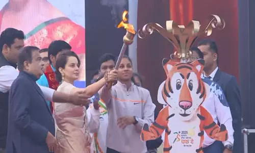 नितिन गडकरी, कंगना रनौत ने Nagpur में 7वें खासदार क्रीड़ा महोत्सव का शुभारंभ किया