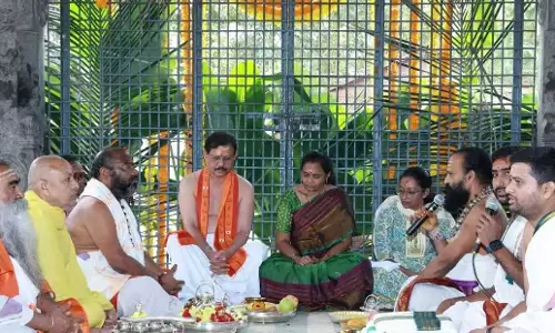 Andhra: श्रीशैलम में संक्रांति ब्रह्मोत्सव शुरू हो गया