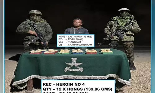 असम राइफल्स ने Mizoram में 97 लाख रुपये से अधिक मूल्य की ड्रग्स जब्त की, एक गिरफ्तार