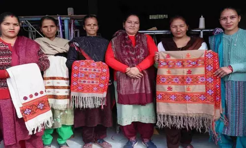 Himachal: मंडी की ग्रामीण महिलाएं समृद्धि की राह बुन रही Himachal: मंडी की ग्रामीण महिलाएं समृद्धि की राह बुन रही