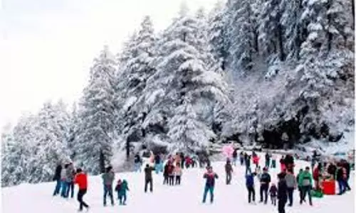 Himachal Pradesh: पर्यटन स्थलों पर पर्यटकों की चहल-पहल, उमड़ी भीड़ Himachal Pradesh: पर्यटन स्थलों पर पर्यटकों की चहल-पहल, उमड़ी भीड़