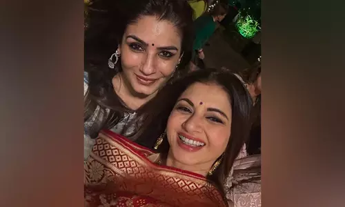 Raveena Tandon ने लोहड़ी मनाई, हार्दिक शुभकामनाएं दीं