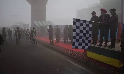 NCC कैडेट्स स्वतंत्रता सेनानियों के सम्मान में 700 किलोमीटर की साइकिल रैली पर निकले