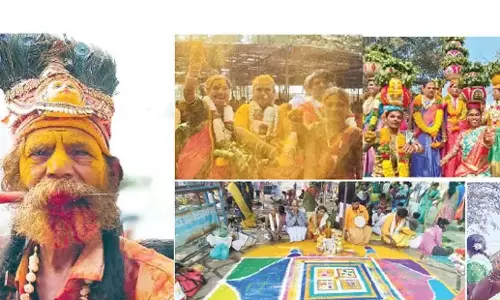 Telangana: आइनावोलु मेले में श्रद्धालुओं की भीड़