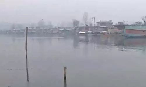 Srinagar में डल झील की सतह जम गई, अंबाला में घना कोहरा छाया, उत्तर भारत में शीतलहर जारी