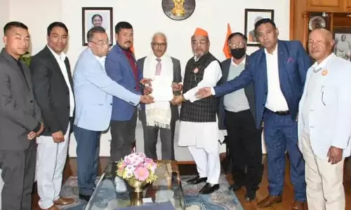 NPP , एमडीए के प्रतिनिधिमंडल ने मणिपुर के राज्यपाल से मुलाकात की