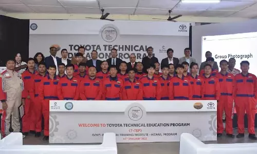 Mizoram ने आइजोल आईटीआई में टोयोटा-तकनीकी शिक्षा कार्यक्रम (T-TEP) लॉन्च Mizoram ने आइजोल आईटीआई में टोयोटा-तकनीकी शिक्षा कार्यक्रम (T-TEP) लॉन्च