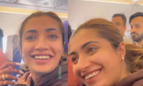 मंगेतर ने अपनी महिला प्रेमिका के लिए दिल से लिखा संदेश, फ्लाइट में पढ़ा, VIDEO... मंगेतर ने अपनी महिला प्रेमिका के लिए दिल से लिखा संदेश, फ्लाइट में पढ़ा, VIDEO...