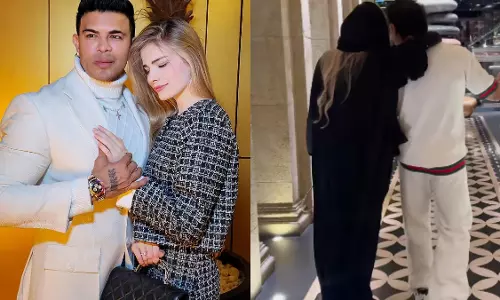 Sahil Khan क्रॉस चेन पहनकर पत्नी मिलेना के इस्लाम धर्म अपनाने की घोषणा करने पर ट्रोल