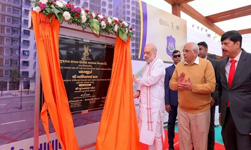 Amit Shah ने उन्नत सुविधाओं से युक्त गुजरात की सबसे बड़ी अत्याधुनिक पुलिस लाइन की आधारशिला रखी