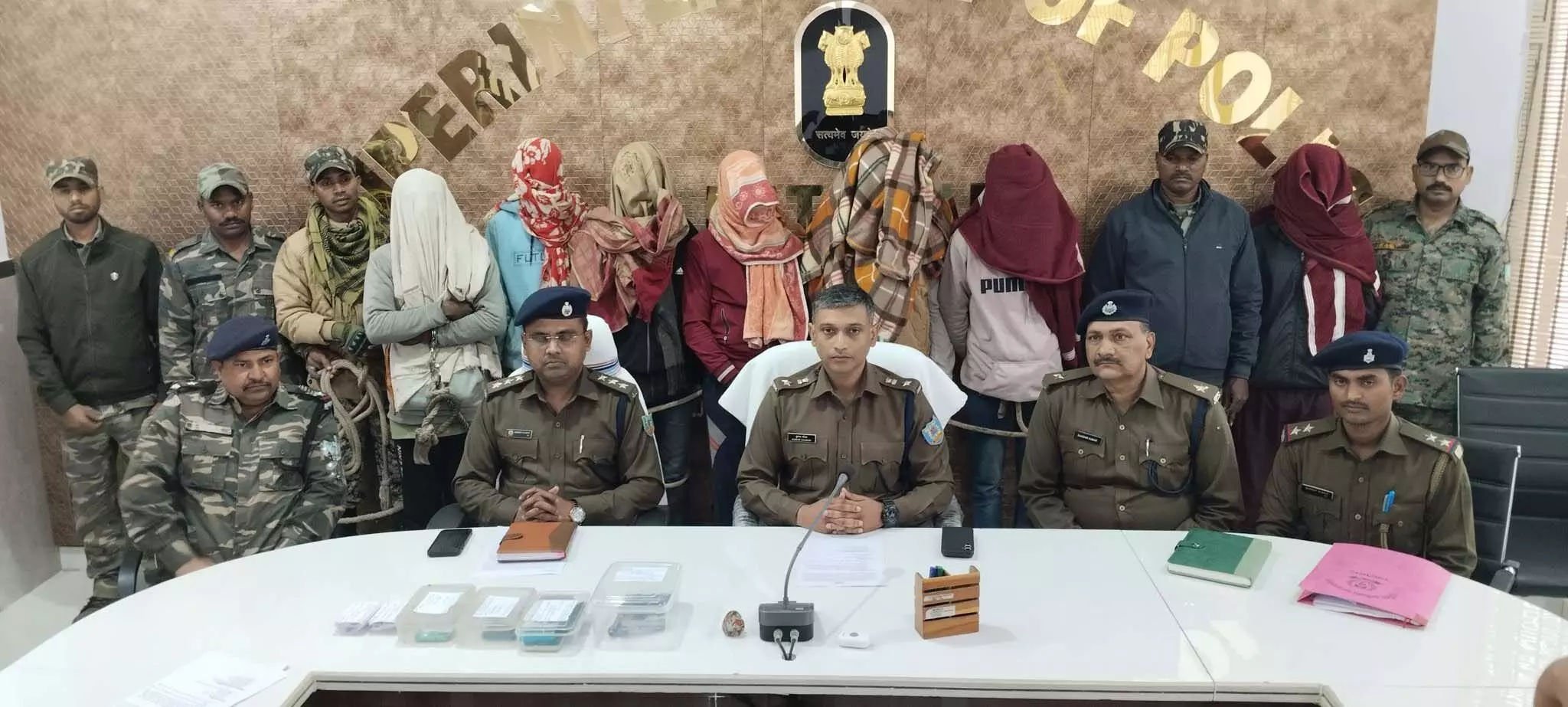 फोर लेन कंस्ट्रक्शन साइट पर फायरिंग करने वाले 7 अपराधी गिरफ्तार, SP की प्रेस कॉन्फ्रेंस