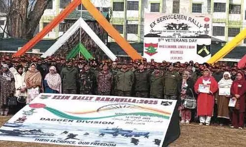 वीरता और पुरानी यादों से ओतप्रोत बारामूला में पूर्व सैनिकों की रैली