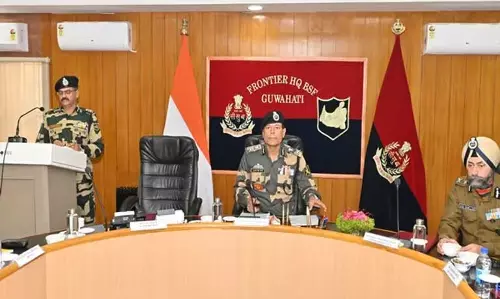 Assam : बीएसएफ महानिदेशक ने गुवाहाटी फ्रंटियर की सुरक्षा