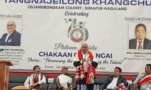 Nagaland :  गान-नगाई की प्लैटिनम जयंती मनाई गई