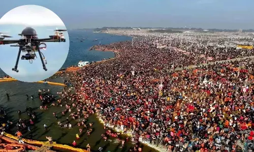Prayagraj: पुलिस ने प्रतिबंधित मेला क्षेत्र में जबरन प्रवेश कर रहे 9 ड्रोन को निष्क्रिय किया