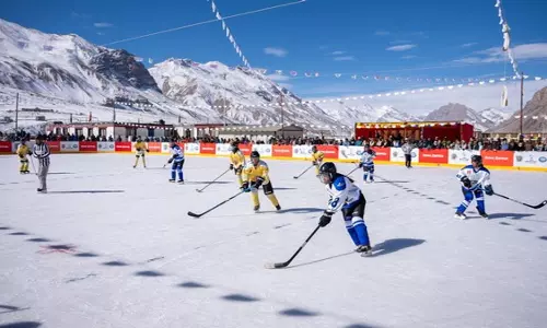 Spiti Cup 2025 का काजा में शुभारंभ, हिमालय में आइस हॉकी का जश्न Spiti Cup 2025 का काजा में शुभारंभ, हिमालय में आइस हॉकी का जश्न