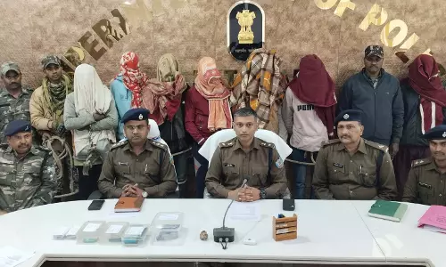 फोर लेन कंस्ट्रक्शन साइट पर फायरिंग करने वाले 7 अपराधी गिरफ्तार, SP की प्रेस कॉन्फ्रेंस