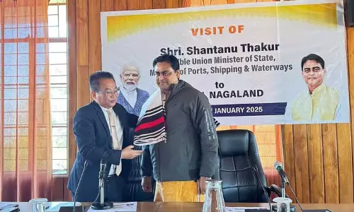 Nagaland : केंद्रीय मंत्री शांतनु ठाकुर ने पेरेन जिले में विकास परियोजनाओं की समीक्षा की