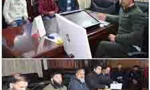 मंडलायुक्त ने परिहासपोरा जलापूर्ति योजना की प्रगति का आकलन किया