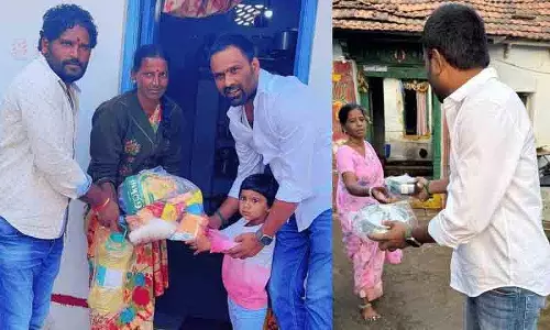 BRS नेता पदमती अनंत रेड्डी ने कनुमा में 400 परिवारों को मटन, किराने का सामान वितरित किया BRS नेता पदमती अनंत रेड्डी ने कनुमा में 400 परिवारों को मटन, किराने का सामान वितरित किया