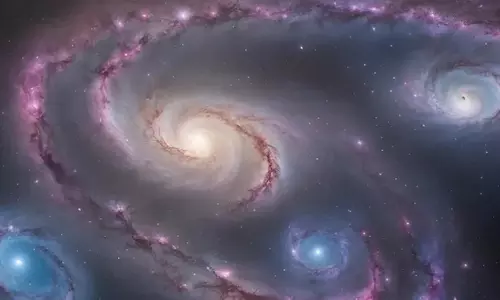ब्रह्मांड में दुर्लभ Cosmic Pearls की माला का एक साथ नृत्य