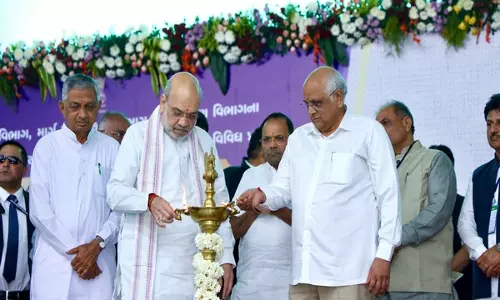 अमित शाह ने गुजरात के Mansa में 241 करोड़ रुपये की विकास परियोजनाओं का किया उद्घाटन