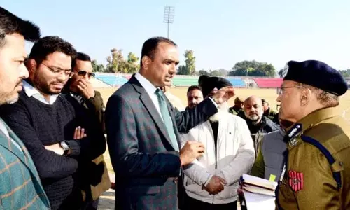 डिव कमिश्नर-ADGP ने गणतंत्र दिवस की तैयारियों की समीक्षा के लिए एमए स्टेडियम का दौरा किया