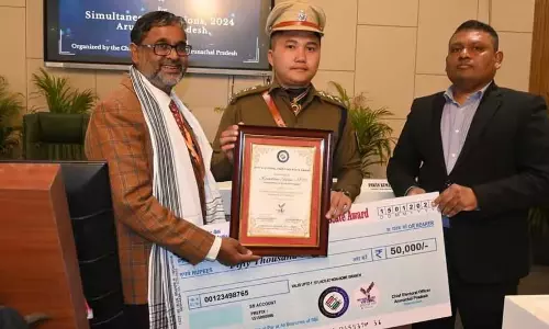 Arunachal : एसपी ईस्ट कामेंग को सर्वश्रेष्ठ चुनावी अभ्यास पुरस्कार से सम्मानित किया गया