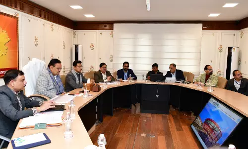 Rajasthan मंडपम और यूनिटी मॉल के संबंध में उच्चस्तरीय बैठक