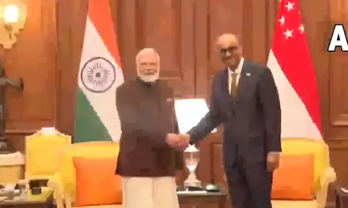 PM नरेंद्र मोदी ने सिंगापुर के राष्ट्रपति थर्मन शनमुगरत्नम से की मुलाकात, VIDEO...