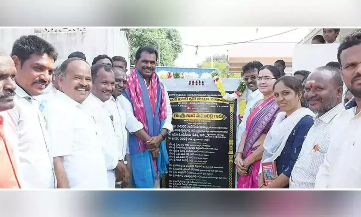 Telangana: विधायक ने भूमिगत नाले का शिलान्यास किया Telangana: विधायक ने भूमिगत नाले का शिलान्यास किया