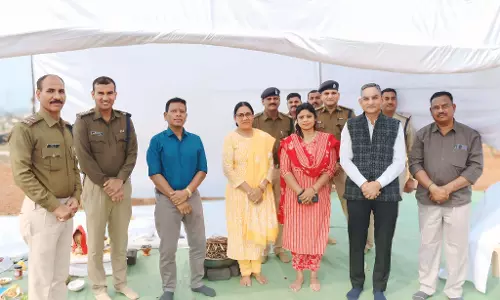 एसपी ने रक्षित केंद्र बालोद में मंदिर निर्माण के लिए किया भूमि पूजन