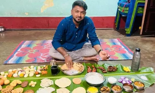 पोंगल की दावत में परिवार ने दूल्हे को परोसे 76 व्यंजन पोंगल की दावत में परिवार ने दूल्हे को परोसे 76 व्यंजन