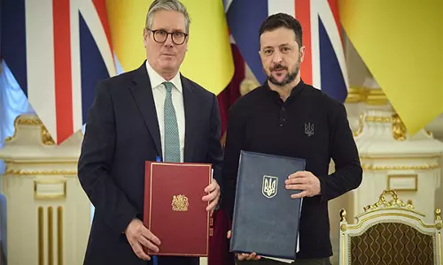 UK-Ukraine ने दोनों देशों के बीच संबंधों के नए स्वरूप को चिह्नित करने के लिए 100 वर्षीय भागीदारी समझौते पर हस्ताक्षर किए