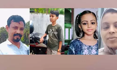 Thrissur के भरतपुझा में एक परिवार के 4 लोग डूबे