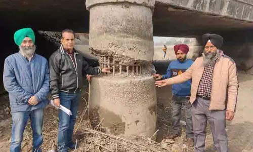 Ishar Nagar पुल के निर्माण में घटिया सामग्री का इस्तेमाल किया गया