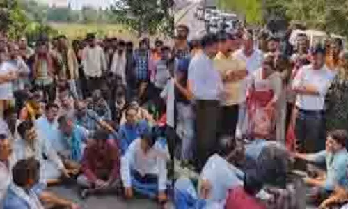 नायदखाई निवासियों ने PDD के खिलाफ प्रदर्शन किया, सोपोर-सुंबल मार्ग को अवरुद्ध किया