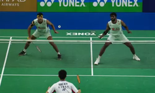 इंडिया ओपन 2025 : सात्विक-चिराग सेमीफाइनल में पहुंचे, सिंधु और किरण जॉर्ज बाहर इंडिया ओपन 2025 : सात्विक-चिराग सेमीफाइनल में पहुंचे, सिंधु और किरण जॉर्ज बाहर