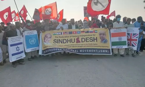 JSMM ने सिंध में सिंधुदेश की स्वतंत्रता की मांग को लेकर विशाल रैली का आयोजन किया