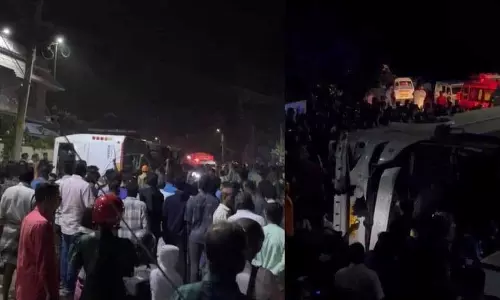 Thiruvananthapuram में बच्चों को ले जा रही पर्यटक बस पलटी एक की मौत