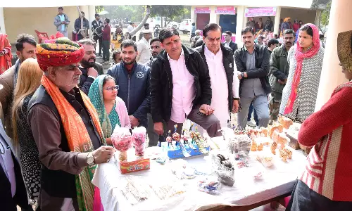 Rajasthan: राज्य मंत्री झाबर सिंह खर्रा ने शिल्पग्राम का किया निरीक्षण Rajasthan: राज्य मंत्री झाबर सिंह खर्रा ने शिल्पग्राम का किया निरीक्षण