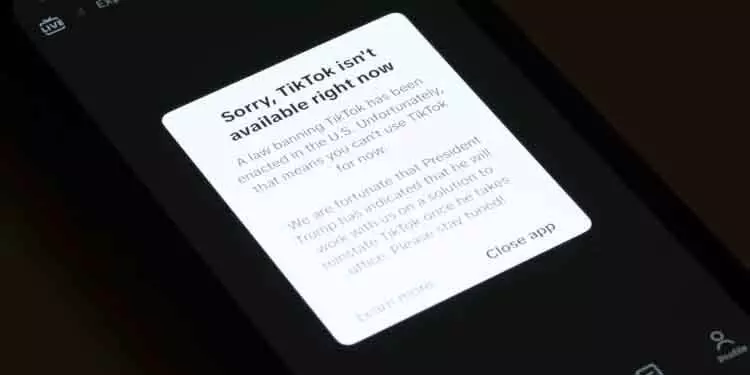 अमेरिका में प्रतिबंध लागू होने के बाद TikTok बंद हो गया