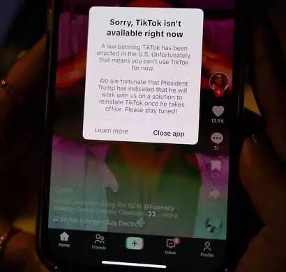 TikTok अमेरिका के उपयोगकर्ताओं के लिए बंद